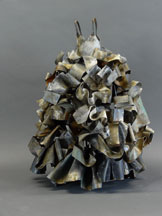 Ruffled dress | 22" x 16" x 14" Forged and fabricated steel